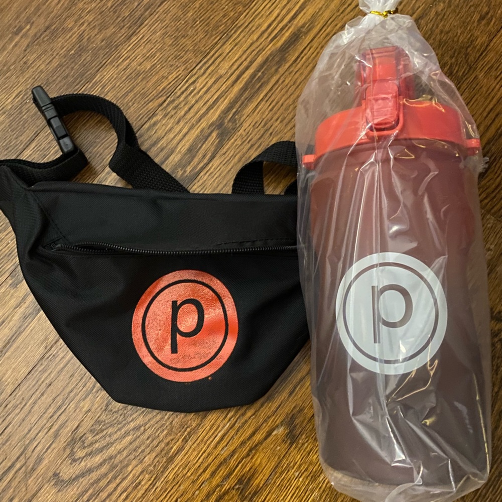 Pure Barre fanny back + water bottles